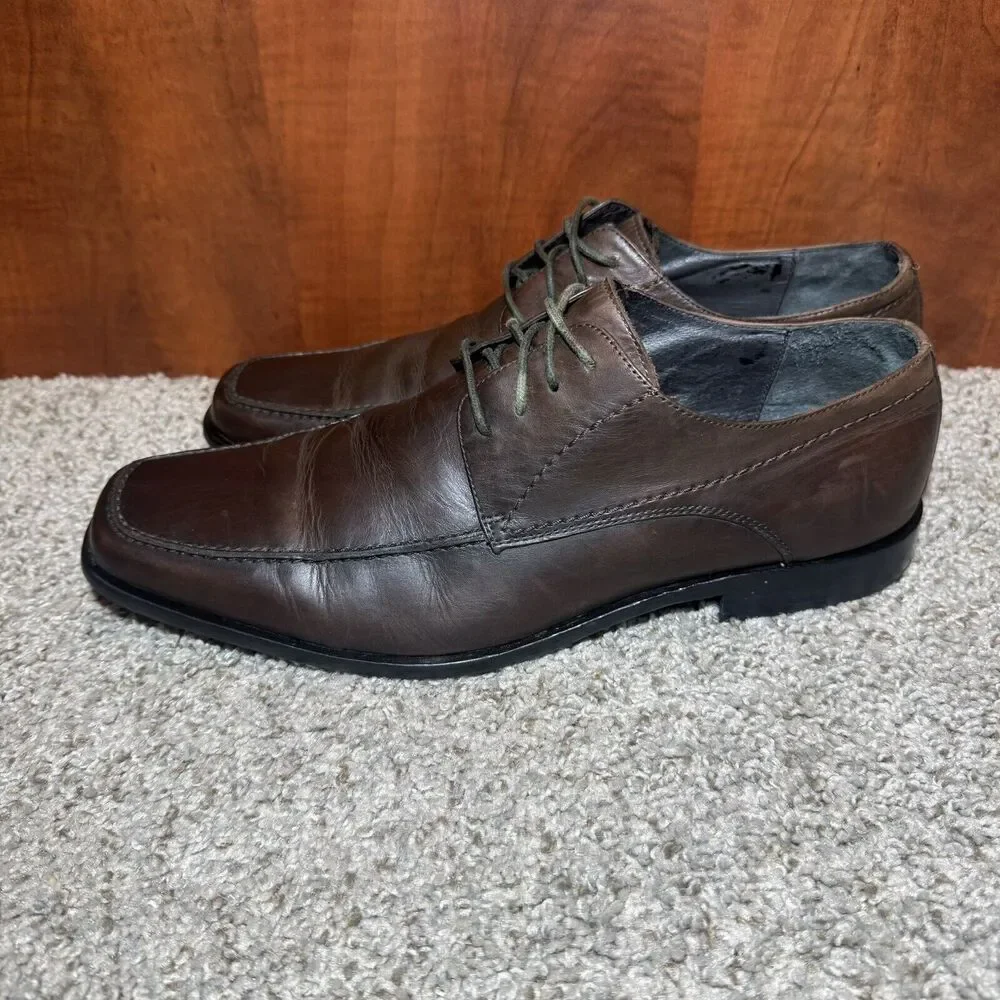 Aston Grey Collection Ethan * Men's Size 11 * Brown Leather Oxford Shoes * #9109
